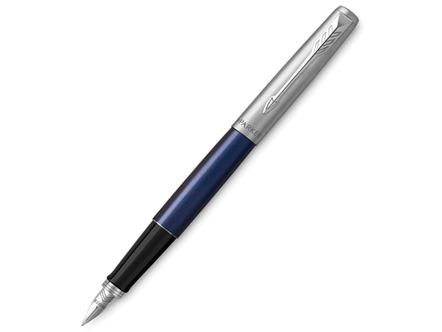 Ручка перьевая PARKER "Jotter" Royal Blue CT линия средняя, подар. упак.