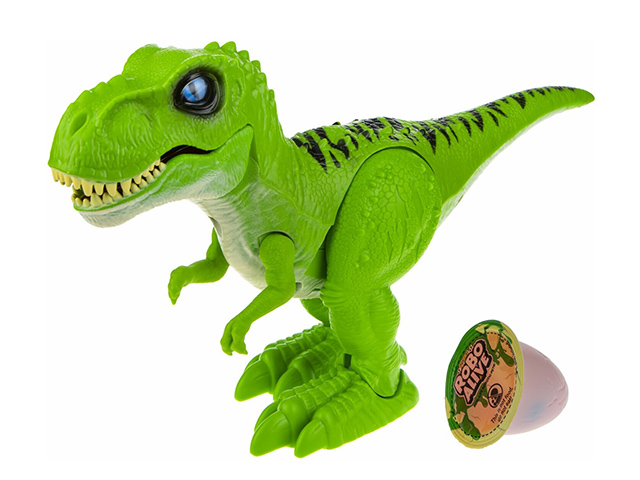 Игрушка "Робо-Тираннозавр" зеленый, с 2 слаймами