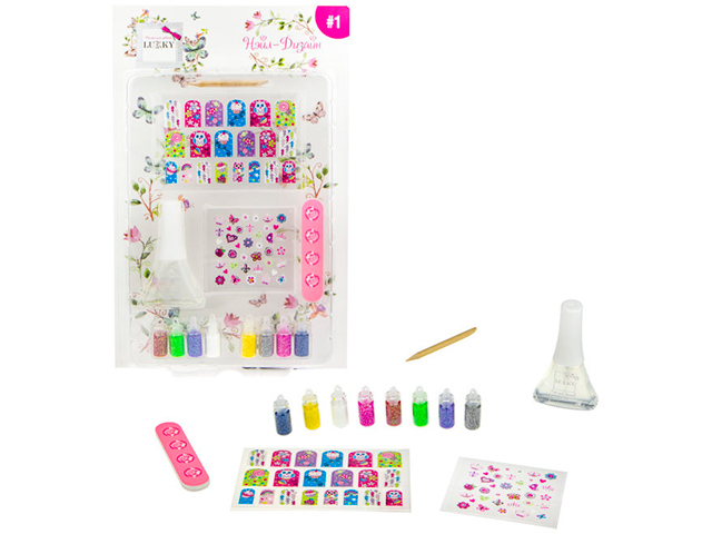 Набор для детского творчества Lucky "Нэйл-Дизайн" для декорирования ногтей