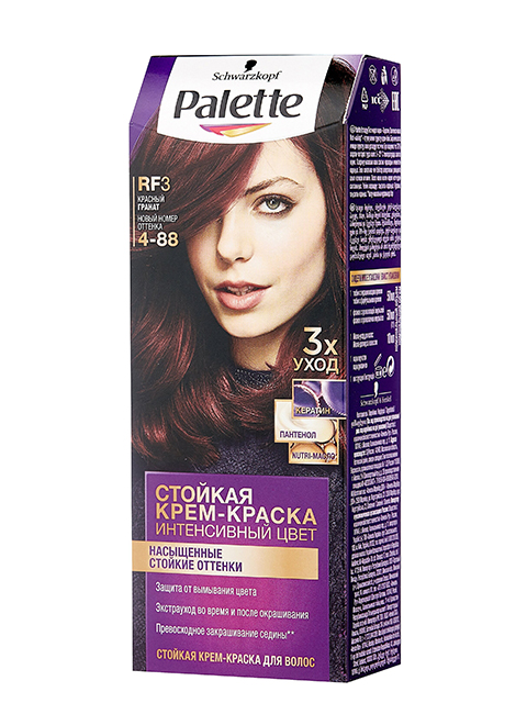 Крем-краска для волос Palette RF3 Красный гранат