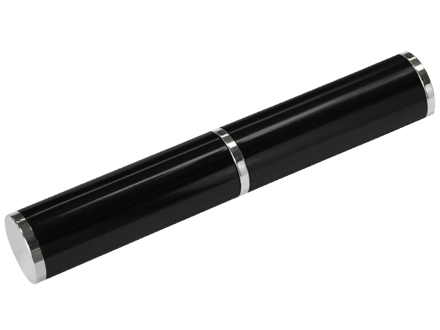 Футляр-тубус для ручки "Portobello" черный глянцевый алюминиевый