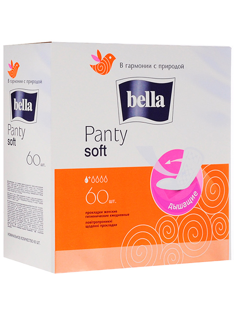 Прокладки Bella Panty Soft ежедневные 60шт в упаковке