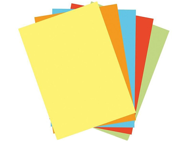 Бумага цветная для офисной техники Удмуртполиграфия А4 80г/кв.м 100 листов Интенсив+Пастель "Микс" 10 цв.