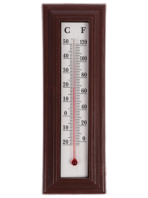 Термометр комнатный "Luazon" спиртовой, коричневый