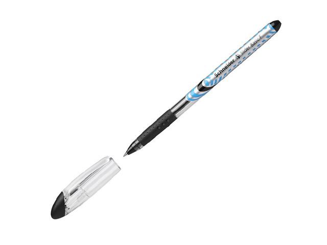 Ручка шариковая Schneider "Slider Basic F" 0,8 мм, грип, черная