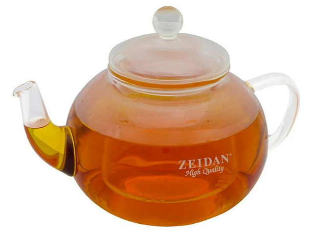 Чайник заварочный "Zeidan" 800мл,съемный фильтр пружина из нерж. стали, термост. стекло