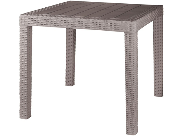 Стол Rattan 789х789х701мм, французский платан, пластиковый