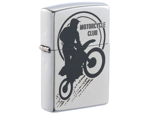 Зажигалка "ZIPPO" PF18 MOTORBIKE CLUB DESIGN