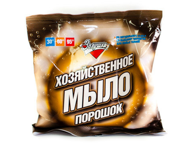 Мыло хозяйственное 300г Золушка, порошок 