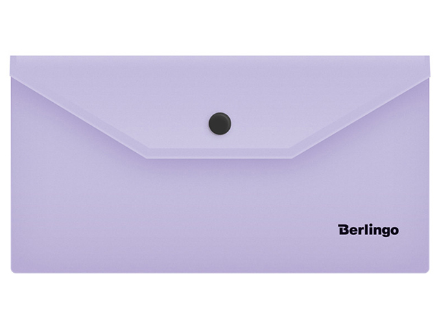 Папка-конверт на кнопке С6 Berlingo "Instinct" 180мкм., лаванда