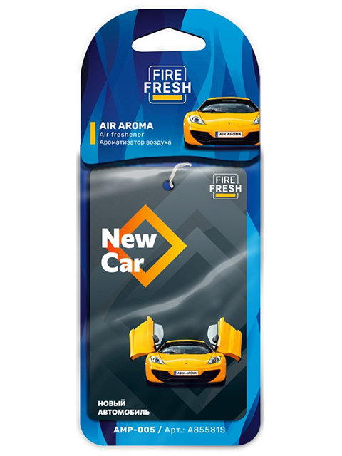 Ароматизатор для авто "AVS. Air aroma" новая машина, бумажный подвесной