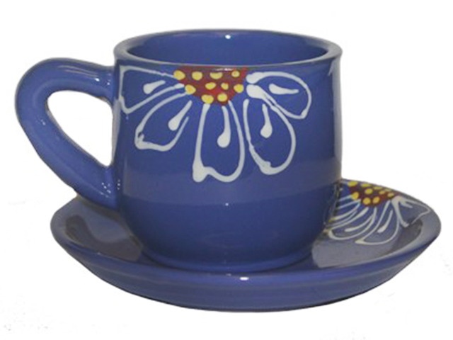 Набор чайный Н 2 предм. фиолетовый 1 сорт, керамика
