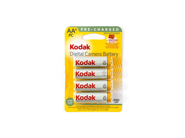Батарейка аккумуляторная (пальчиковая) Kodak HR6-4BL 2100mAh (KAAHRP-4) 4 шт, кор. (10 уп)