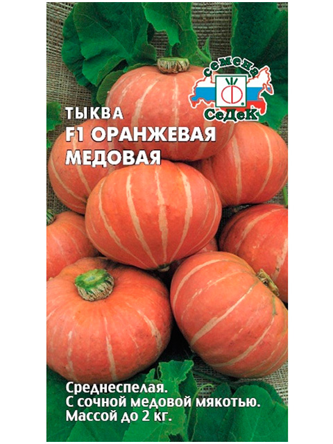 Тыква Оранжевая Медовая F1, 1 гр. ц/п