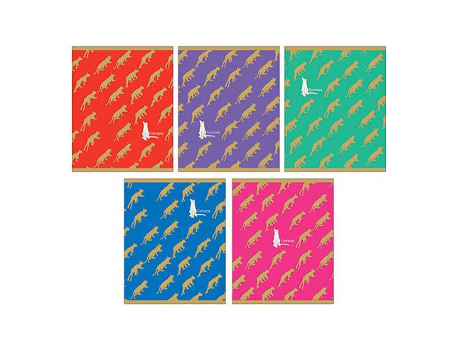 Тетрадь А5 48 листов в клетку Unnika "Золотые кошки" обложка мелованный картон, блестки