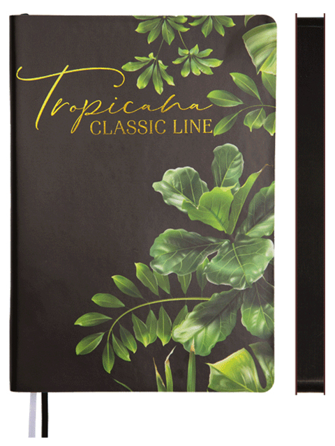 Ежедневник недатированный А5 160 листов deVENTE "Tropicana" искусственная кожа тиснение золотом