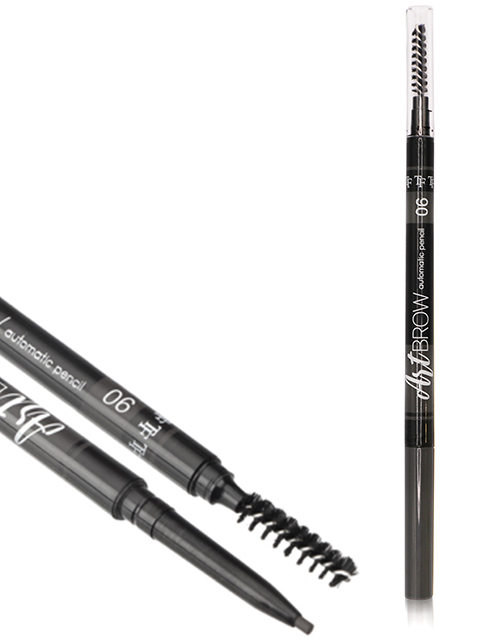 Карандаш для бровей авт. TF "ART BROW №06 " графит, с щеточкой