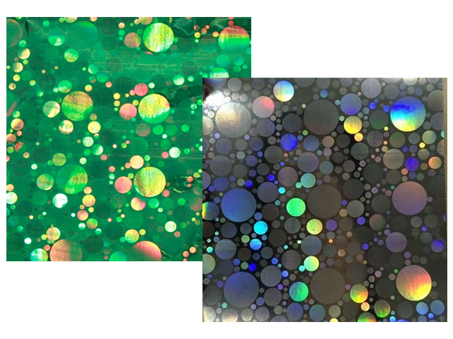 Пленка упаковочная "Мыльные пузыри" 70х100 см, голография, цвет в ассортименте