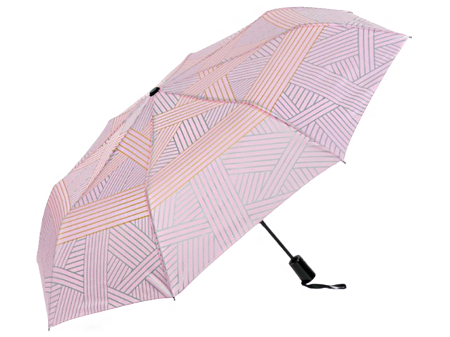 Зонт женский полуавтомат "Звезда" r=50см, 8 спиц, розовый