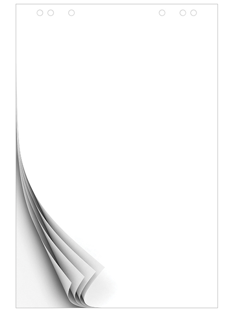 Блокнот для флипчарта 20 листов OfficeSpace, белый, 60х90 см