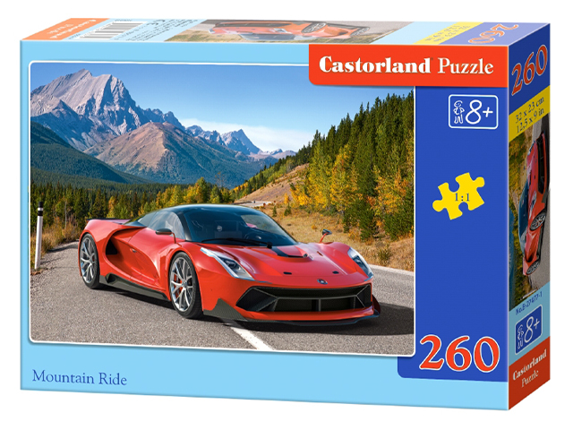 Пазлы 260 элементов 230х320 Castorland "Спорткар в горах"