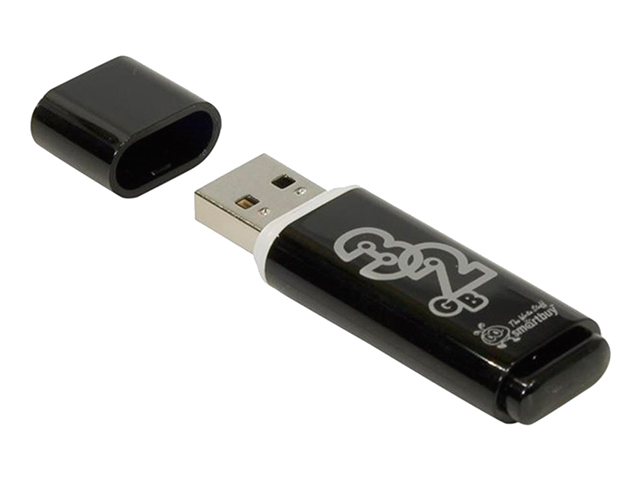 Флэш-диск Smart Buy USB Flash 32GB Glossy черный