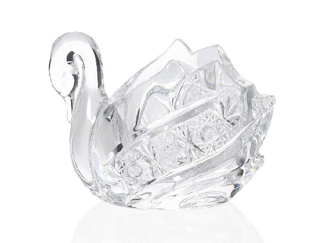 Икорница "Лебедь" 11,7х7х8см, стекло