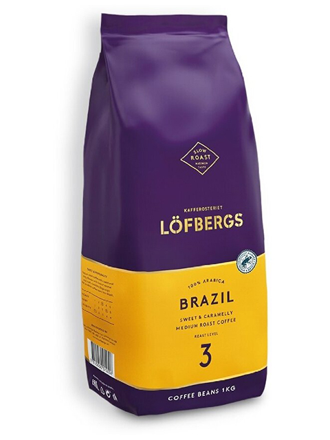 Кофе в зернах Lofbergs "Brazil" 1000 г