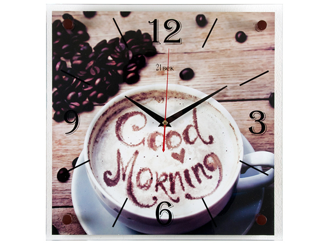 Часы настенные "Good morning с кофе" 3535-265 (10)