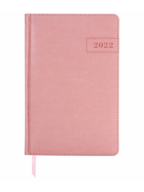 Ежедневник датированный 2022 А5 168 листов Brauberg " Imperial", под кожу, розовый