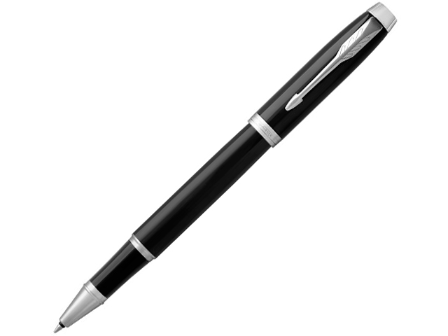 Ручка-роллер PARKER "IM Black CT" черная, 0,8мм, в подароч.упак.