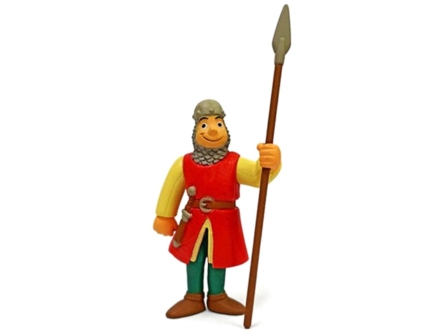 Фигурка "Средневековый воин с копьем", 10 см, в пакете