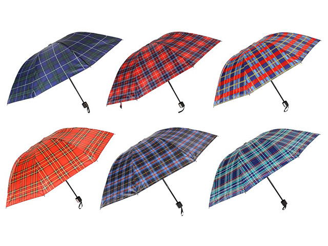 Зонт женский 8 спиц, 55см, механика, сплав, пластик, полиэстер, 4-6 цветов