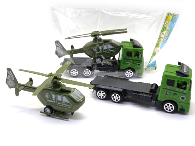 Игровой набор "Автовоз" с военной техникой №MR-125 22х7х12см