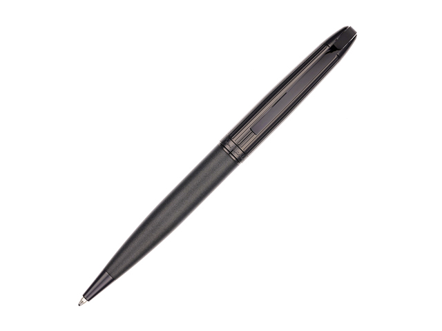 Ручка шариковая с поворотным механизмом Pierre Cardin "NOUVELLE" корпус черненая сталь/антрацитовый, в подарочной упаковке