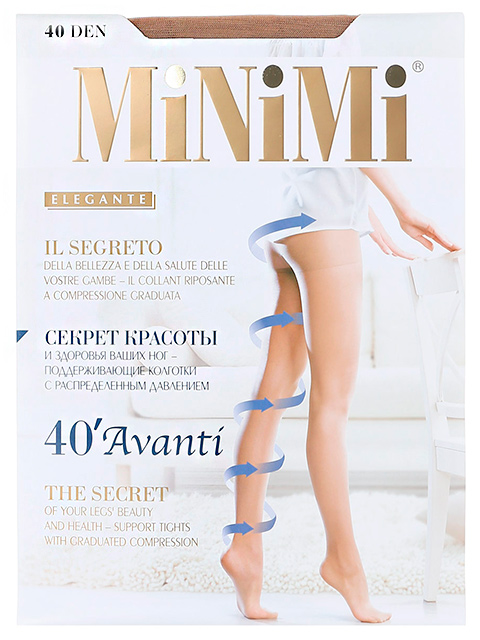 Колготки женские MiNiMi "Avanti 40" Daino 6-XXL