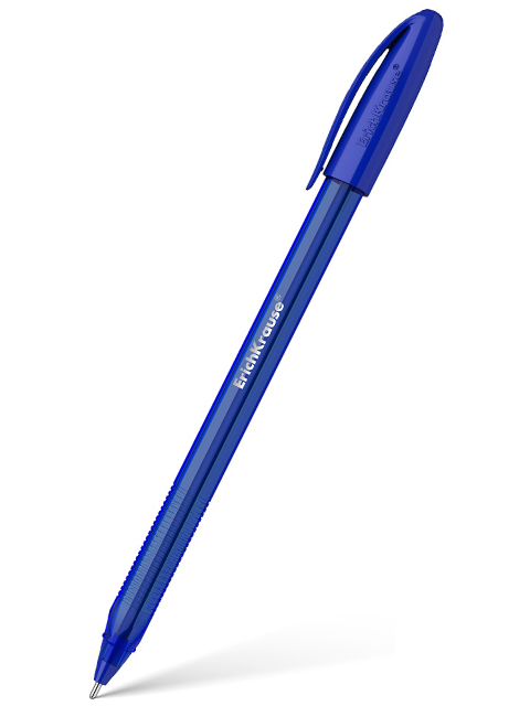 Ручка шариковая Erich Krause "Ultra Glide Technology U-108" 1,0мм, грип, трехгранный корпус, синяя