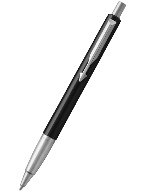 Ручка шариковая автоматическая PARKER "Vector Limited Edition Black CT" 1,0мм, синяя, в подар. упак.