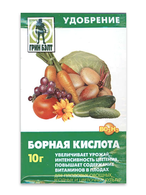 Борная кислота (пак 10 гр) удобрение