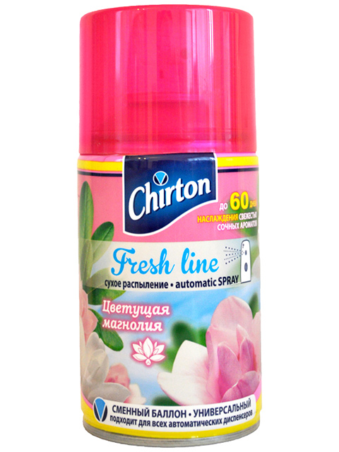 Сменный баллон для освежителя воздуха Chirton Fresh line 250мл "Цветущая магнолия"