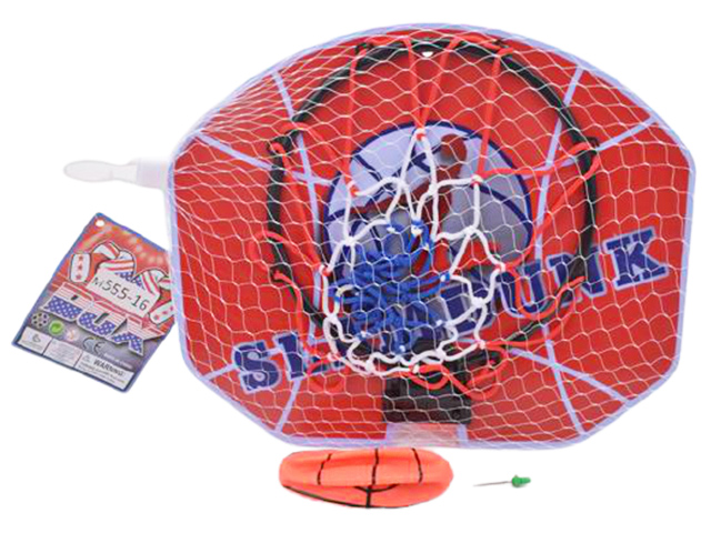 Игровой набор "Баскетбол 4" щит, мяч, игла, в сетке