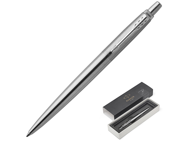 Ручка гелевая PARKER "Jotter Stainless Steel CT" 0,7мм, черная, в подар. упак