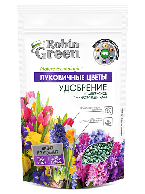 Удобрение Луковичные Цветы, 1 кг, Robin Green 