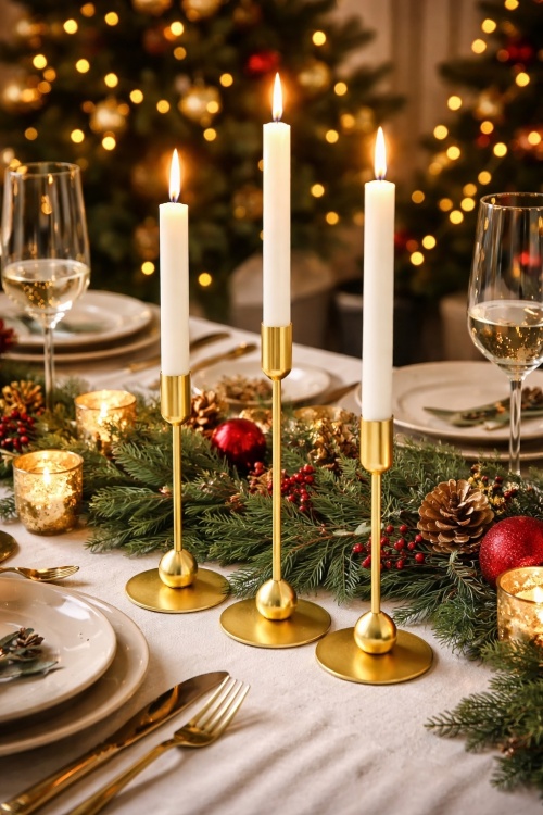 Красивые металлические  подсвечники