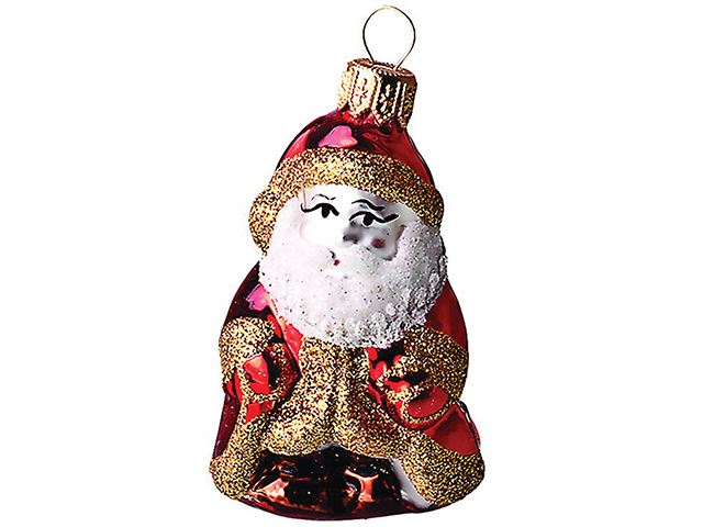 Елочное украшение фигурка "Дед Мороз сказочный", 9 см стекло, в подар. упак.