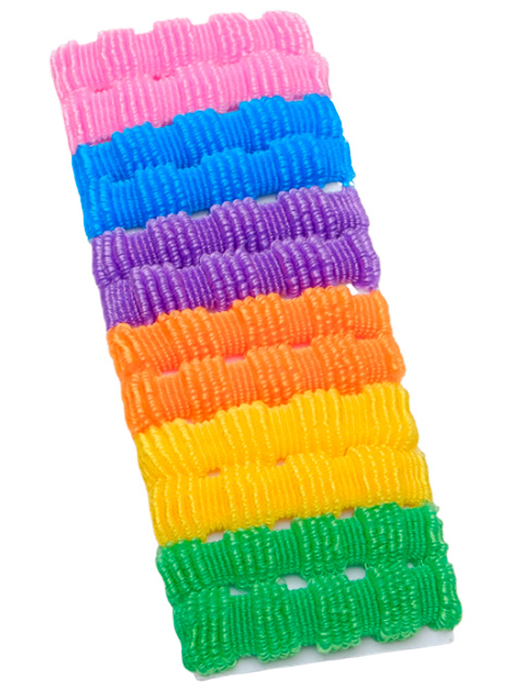 Набор резинок для волос "Махрушка" цветные, 24 штуки в упаковке