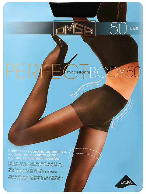 Колготки женские Omsa "Perfect Body 50" Nero 3-M