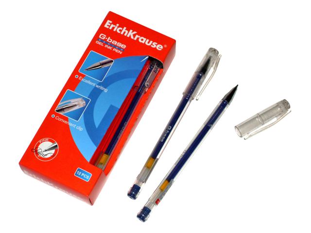 Ручка гелевая Erich Krause "G-Base" 0,5 мм, синяя