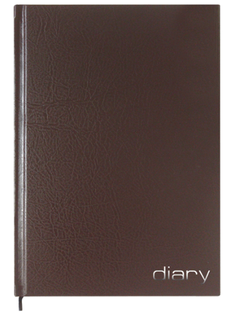 Ежедневник недатированный А5 160 листов Attomex "Diary" обл. бумвинил, коричневый