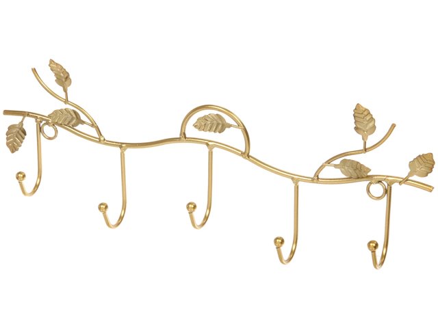 Ключница "Лофт вост" 34х12х3,5см, металлическая, панэгро, золото